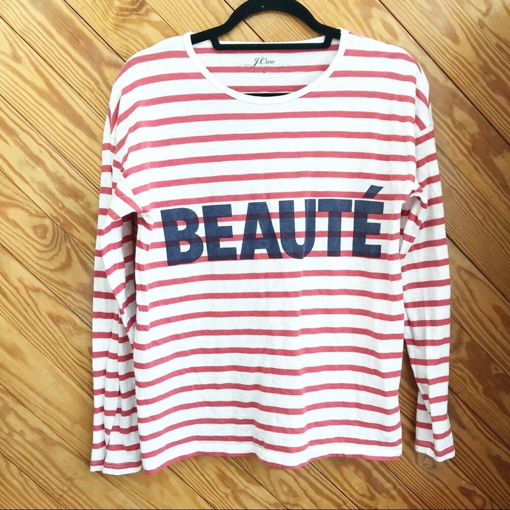 J. Crew Striped Long Sleeve Tee - Picture 3 of 6
